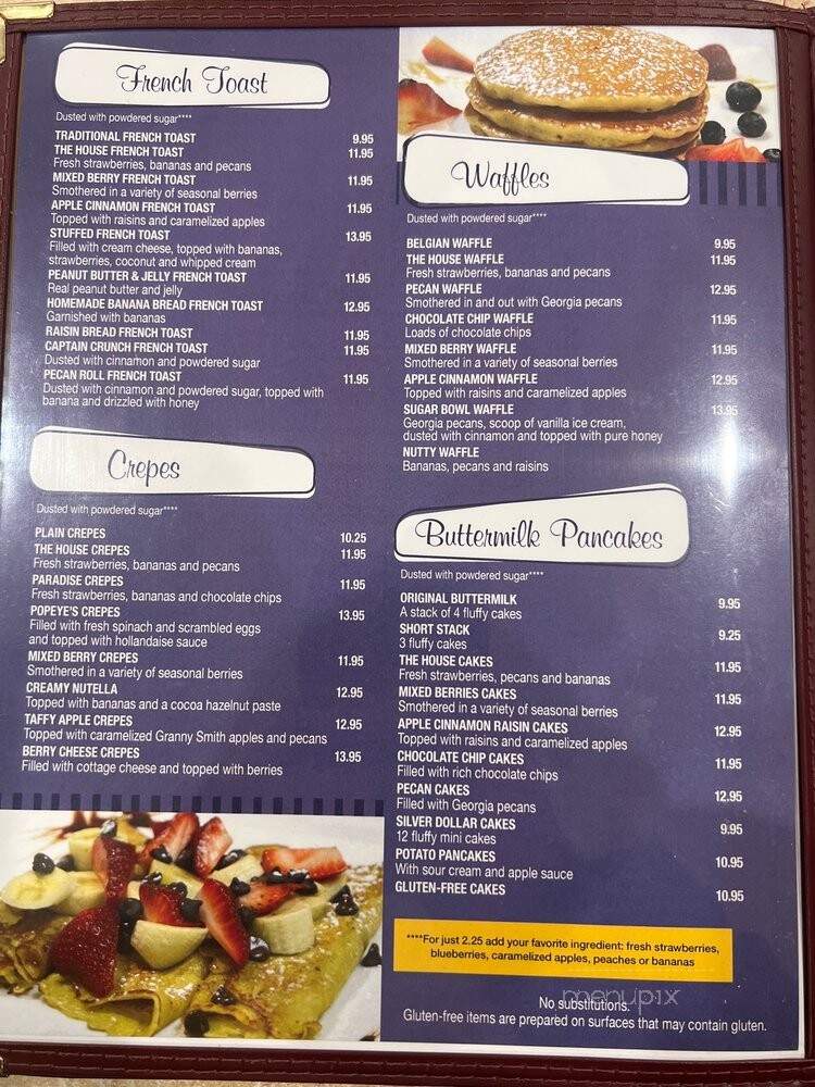 Sugar Bowl - Des Plaines, IL menu_pic