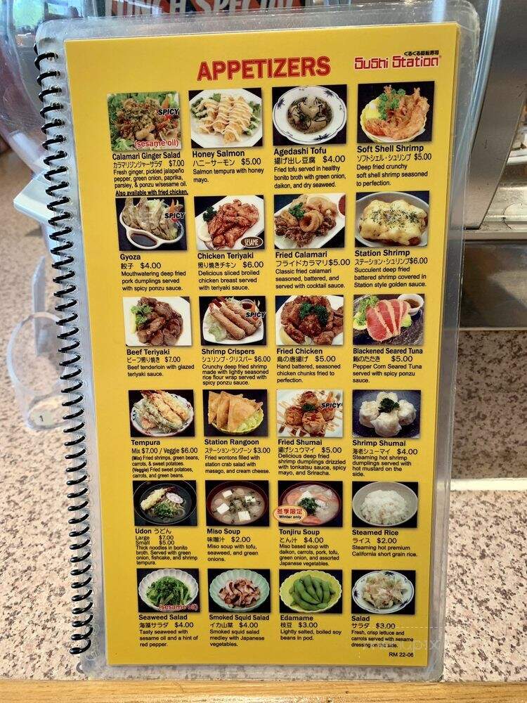 Sushi Station - Rolling Meadows, IL menu_pic