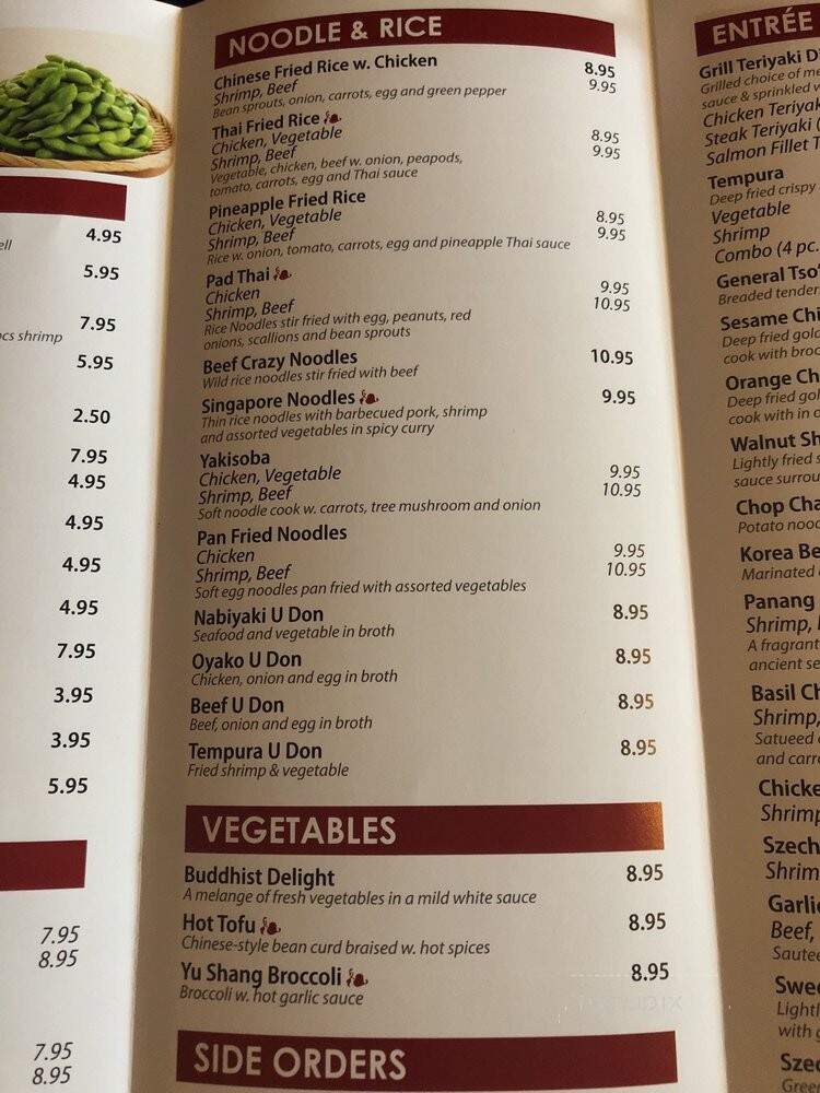 Sushi Thaime - Oak Lawn, IL menu_pic