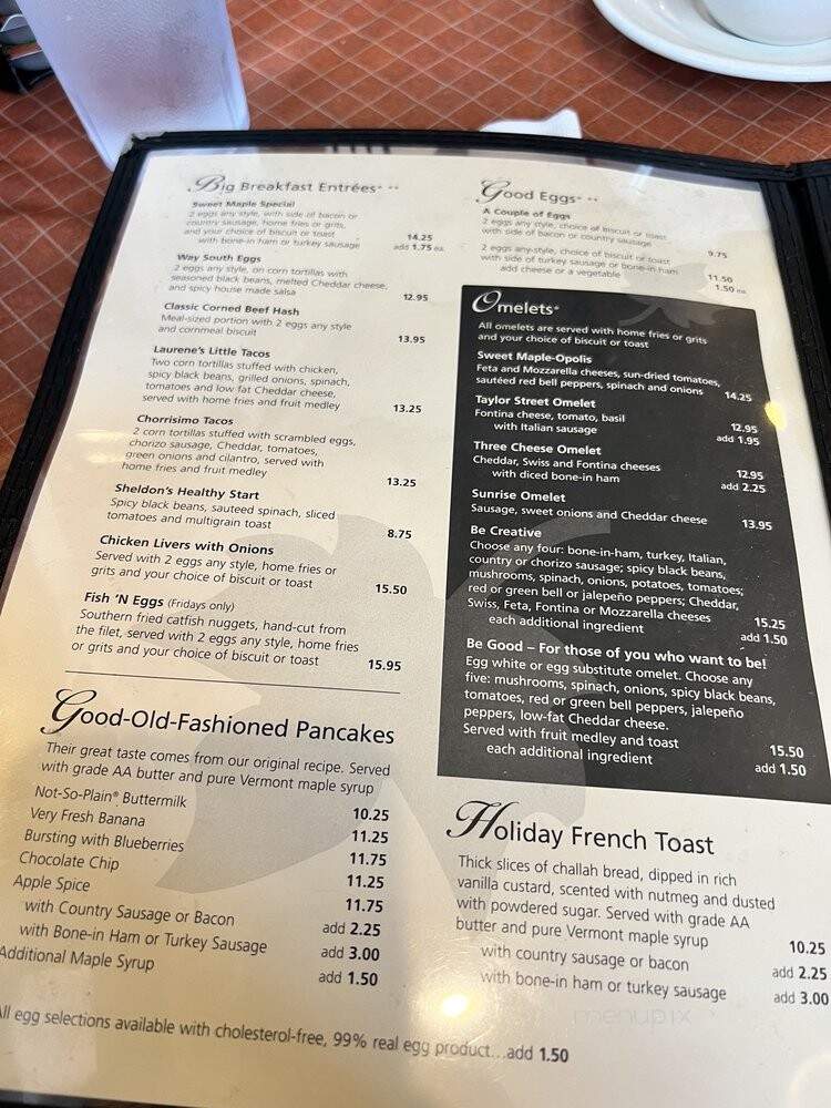 Sweet Maple Cafe - Chicago, IL menu_pic