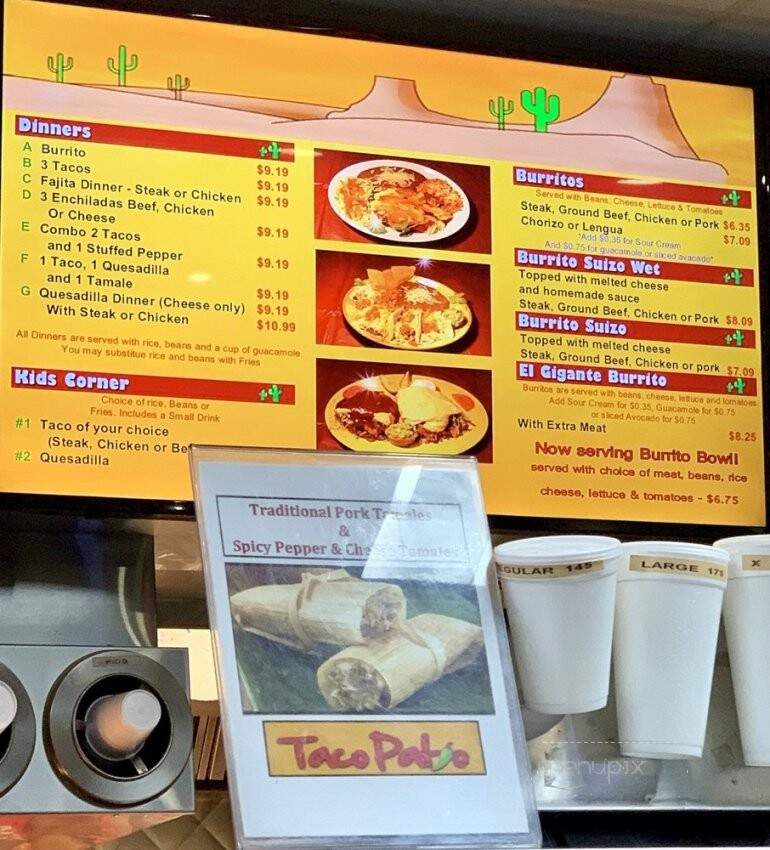 Taco Patio - Bellwood, IL menu_pic
