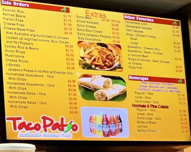 Taco Patio - Bellwood, IL menu_pic