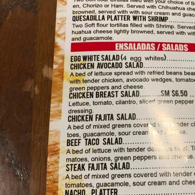 Tacos Del Norte - Palatine, IL menu_pic