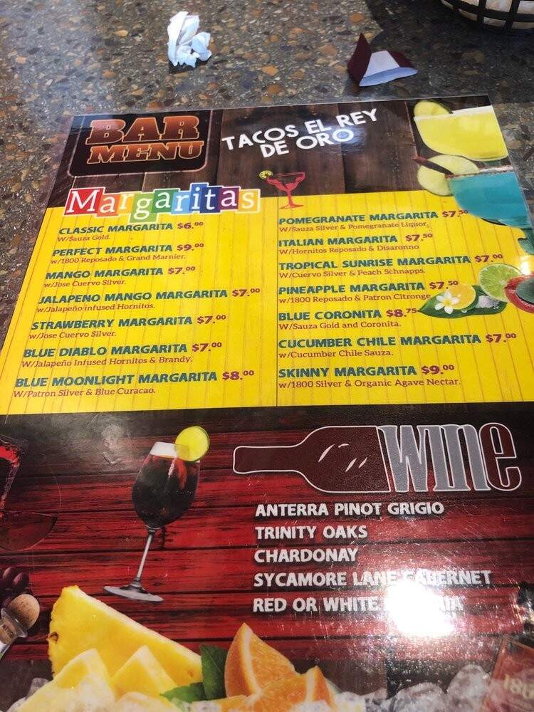 Tacos El Rey De Oro - Libertyville, IL menu_pic