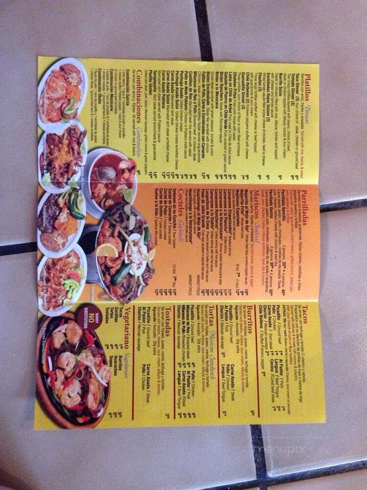 Tacos Garcias - Chicago, IL menu_pic