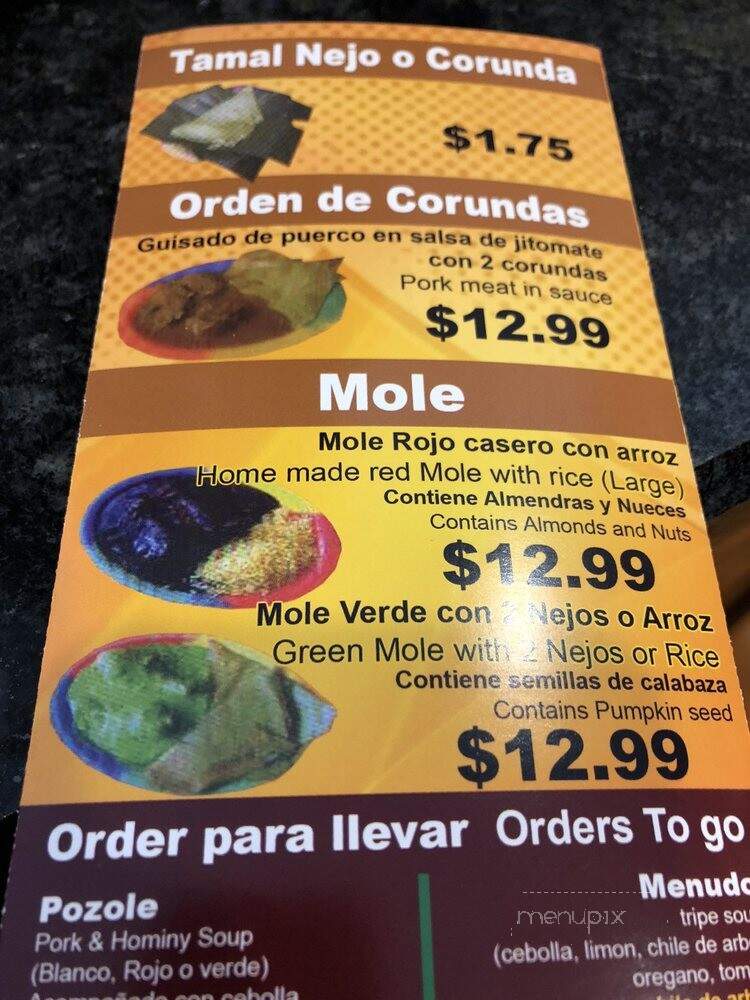 Tamales Lo Mejor De Guerrero - Chicago, IL menu_pic