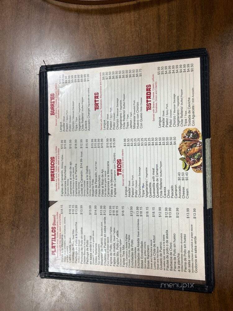 Taqueria Diversey - Chicago, IL menu_pic