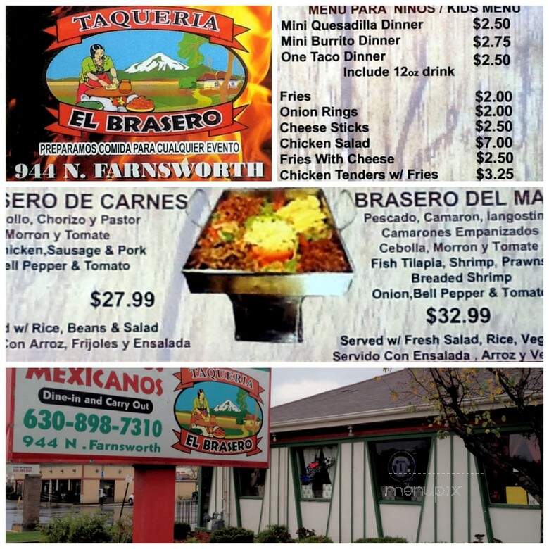 Taqueria El Brasero - Aurora, IL menu_pic