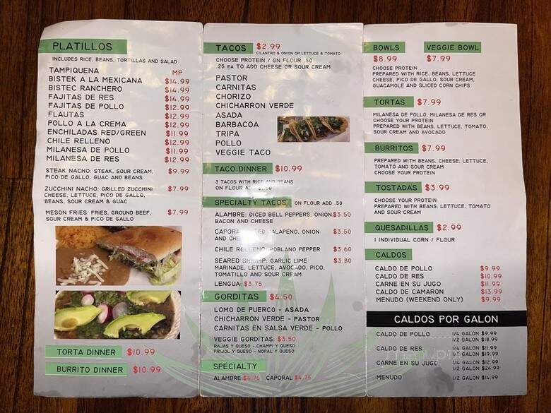 Taqueria El Meson Express - Berwyn, IL menu_pic