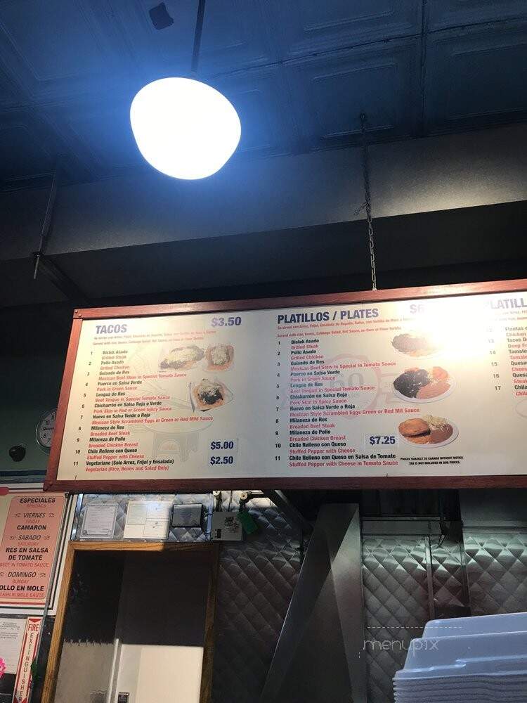 Taqueria El Milagro - Chicago, IL menu_pic