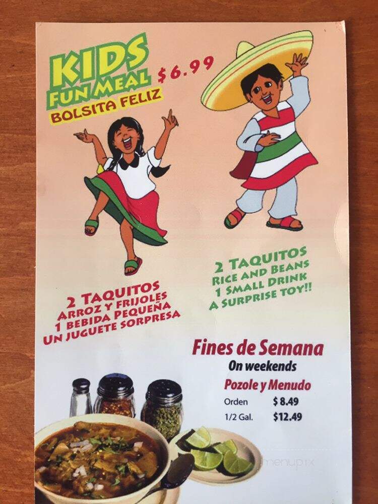 Taqueria Los Comales - Chicago, IL menu_pic