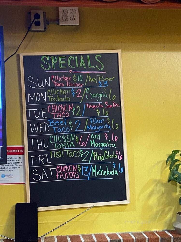 Taqveira La Mexicana - Chicago, IL menu_pic