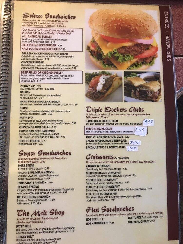 Ted's Family Restaurant - Calumet City, IL menu_pic
