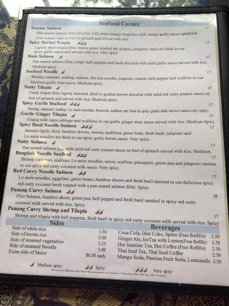 Thipi Thai Restaurant - Glen Ellyn, IL menu_pic