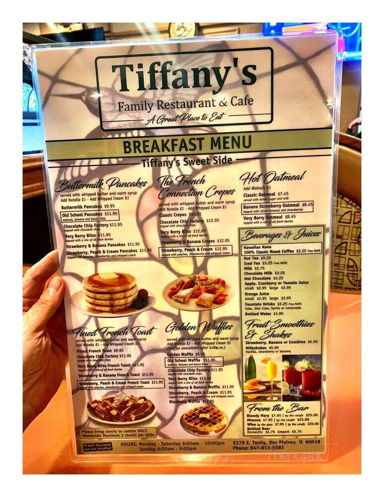 Tiffany's Restaurant - Des Plaines, IL