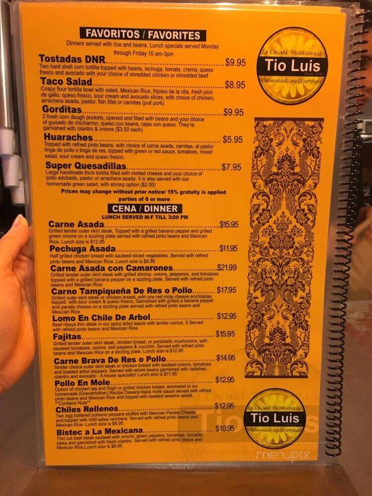 Tio Luis Tacos Express - Chicago, IL menu_pic