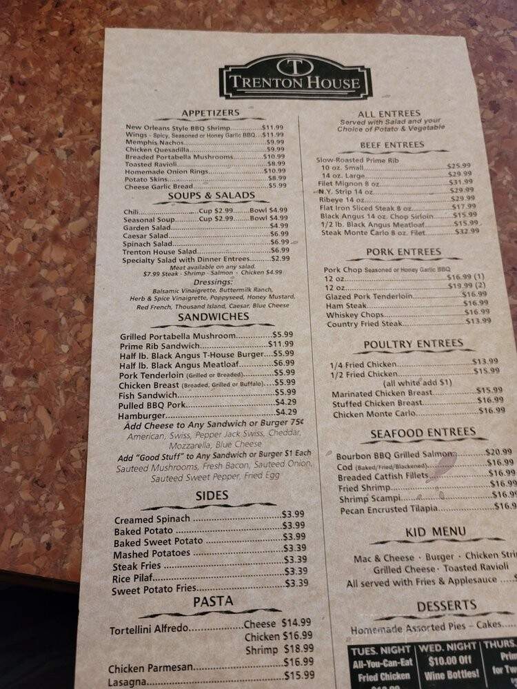 Trenton House - Trenton, IL menu_pic
