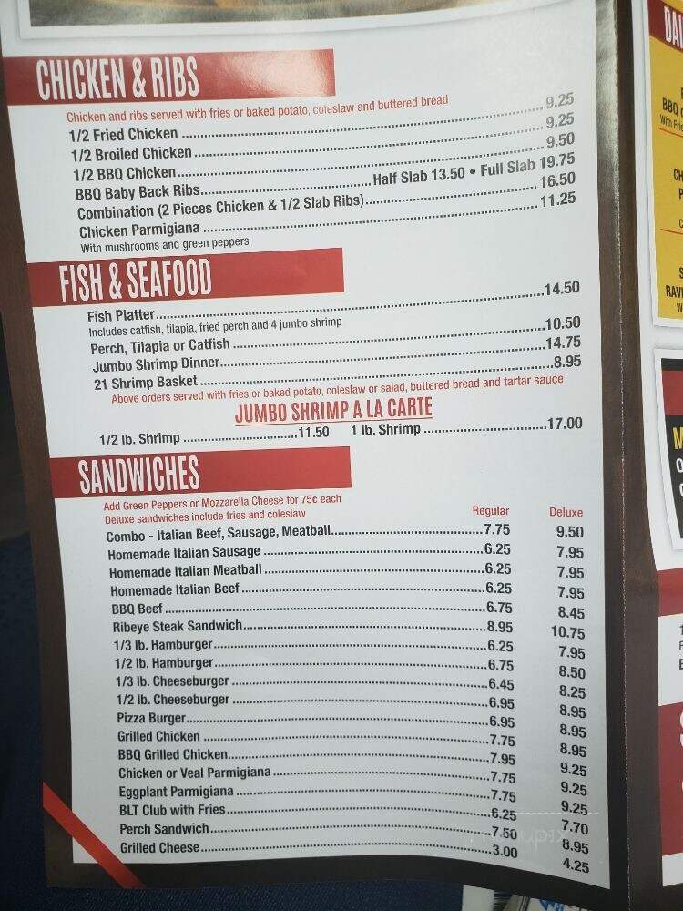 Vito & Angelo's Pizzeria - Chicago, IL menu_pic
