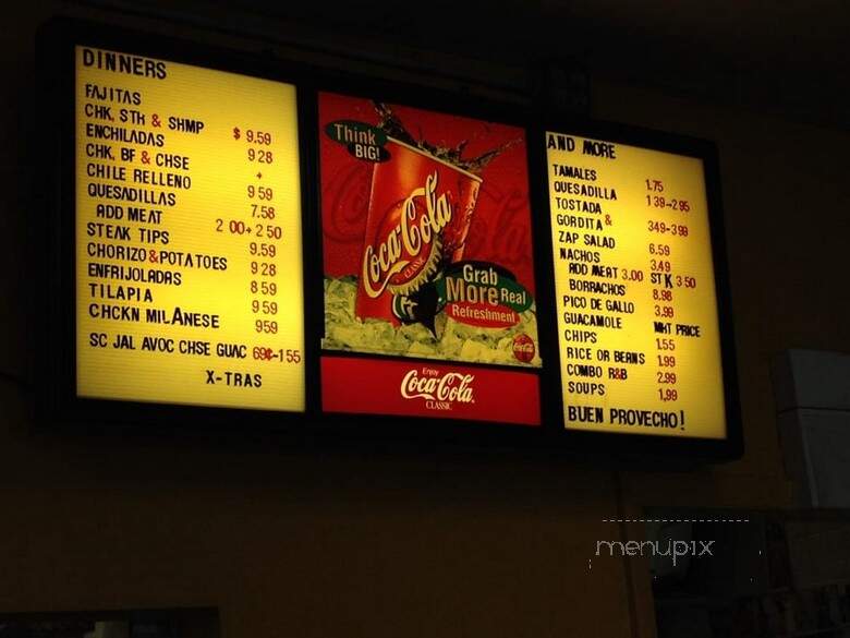 Viva Zapata - Elk Grove Village, IL menu_pic