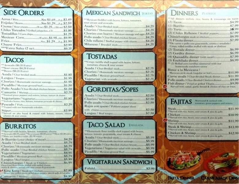 What A Taco - Country Club Hills, IL menu_pic