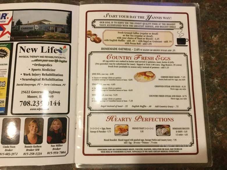 Yannis Cafe - Manteno, IL