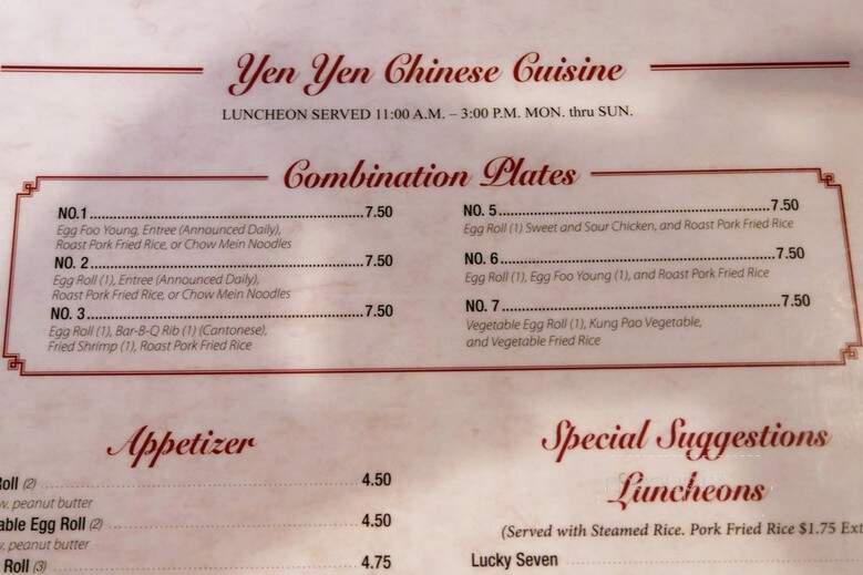 Yen Yen Restaurant - Buffalo Grove, IL