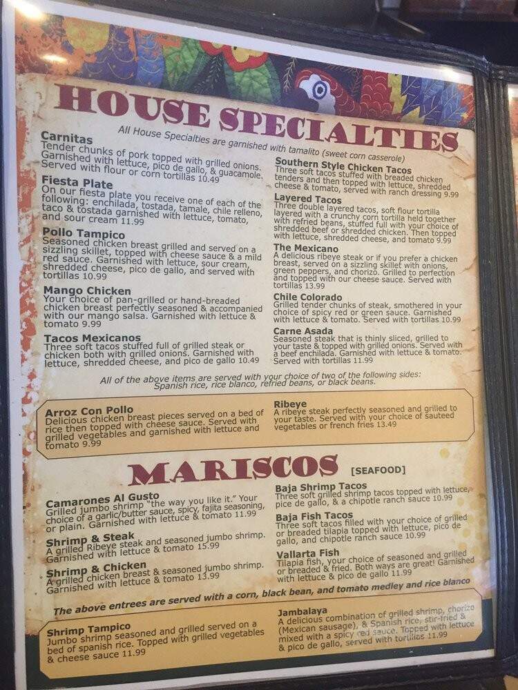 Zapata's Mexican Restaurant - Swansea, IL menu_pic