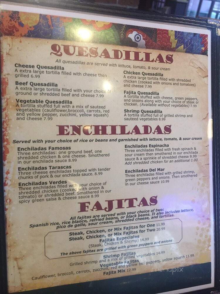 Zapata's Mexican Restaurant - Swansea, IL menu_pic
