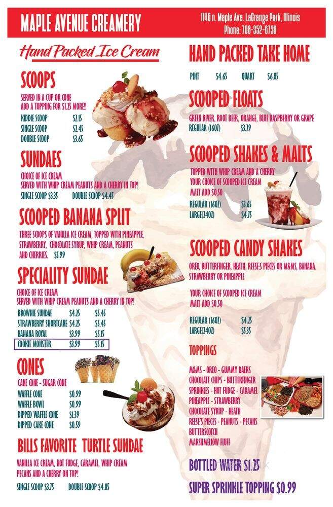 Bill's Place - La Grange Park, IL menu_pic