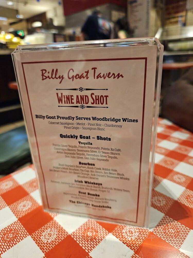 Billy Goat Tavern - Chicago, IL menu_pic