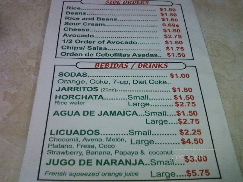 Birrias Huentitan Restaurant - Chicago, IL menu_pic