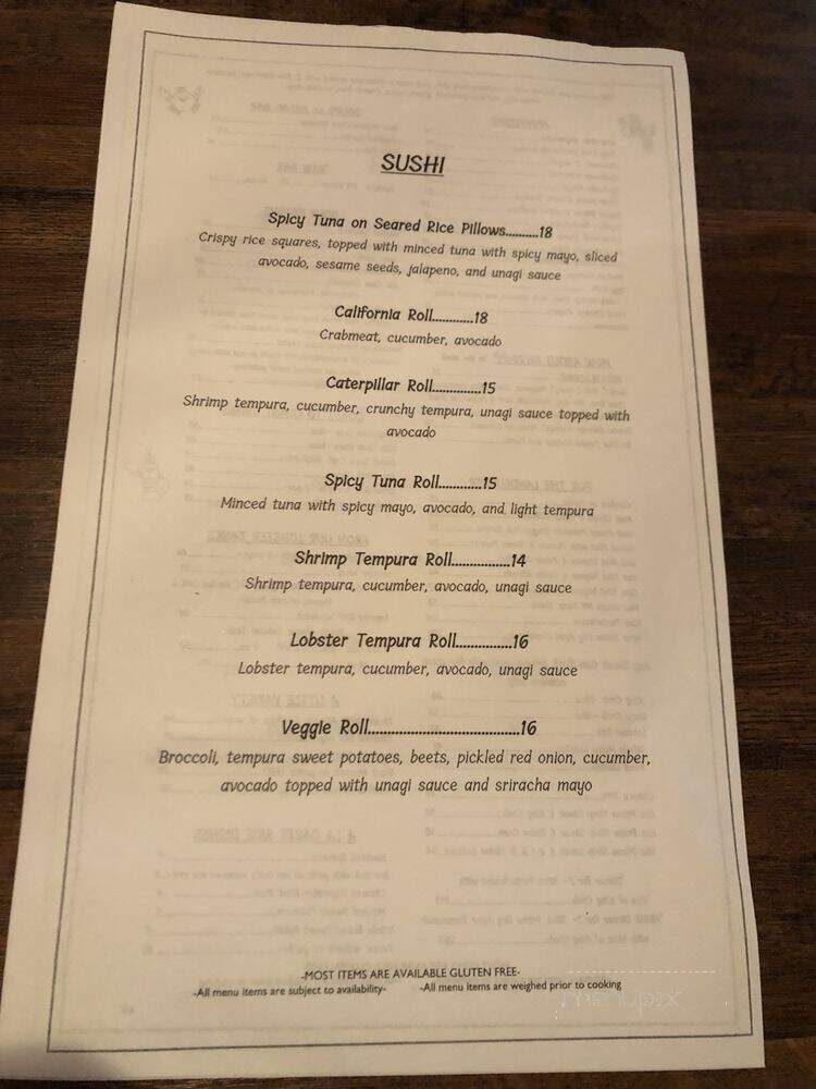 Bob Chinn's Crabhouse Restaurant - Wheeling, IL menu_pic