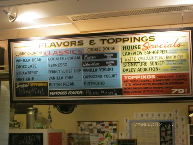 Bobtail Soda Fountain - Chicago, IL menu_pic