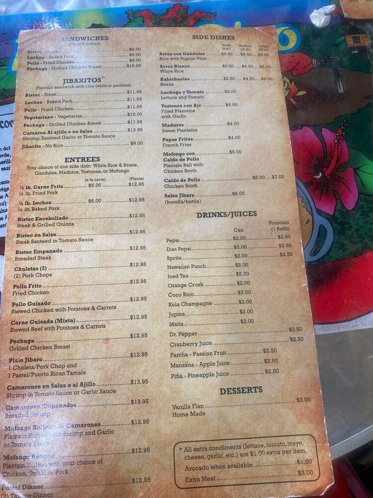 Borinquen Restaurant - Chicago, IL menu_pic