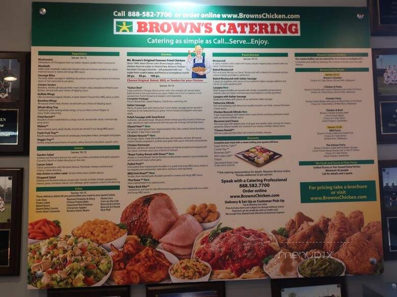 Brown's Chicken & Pasta - Skokie, IL menu_pic