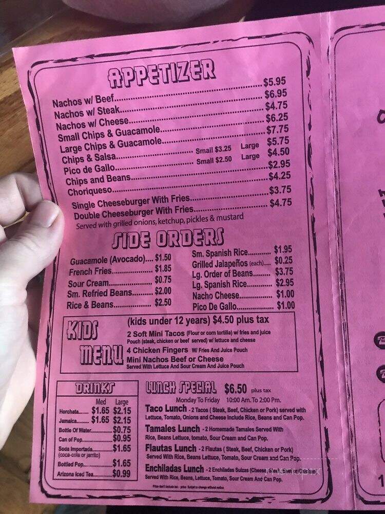 Burrito Station - Manteno, IL menu_pic
