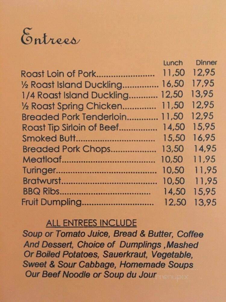 Cafe Charlie - Westchester, IL menu_pic