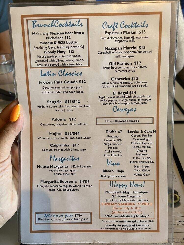 Cafe Con Leche - Chicago, IL menu_pic