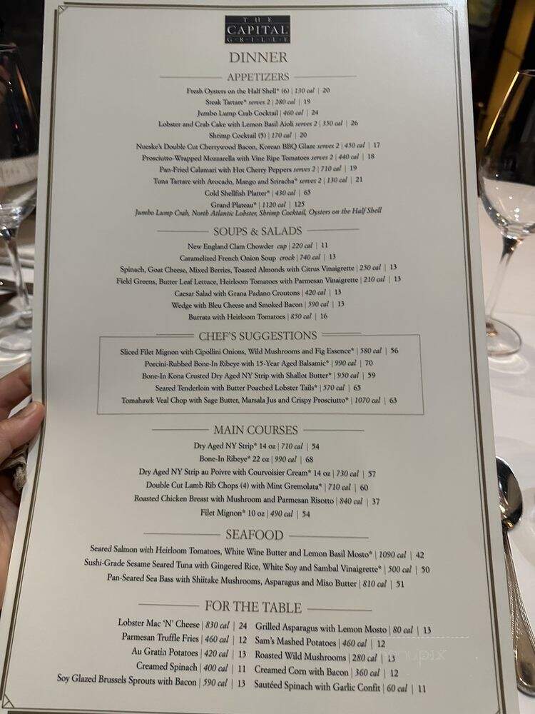 Capital Grille - Chicago, IL menu_pic