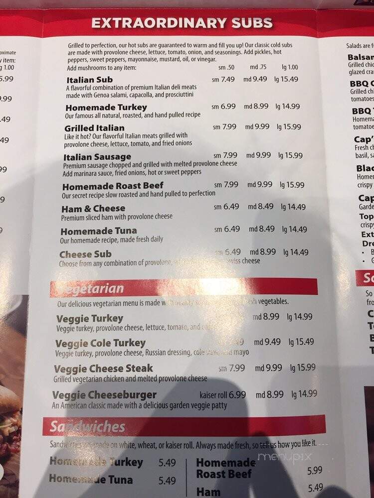 Capriotti's Italian Family - Bradley, IL menu_pic