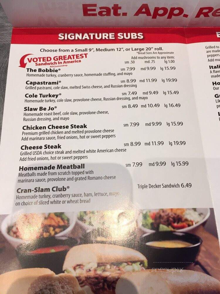 Capriotti's Italian Family - Bradley, IL menu_pic