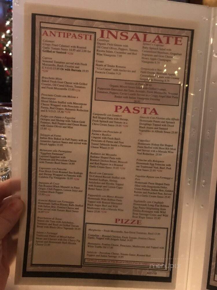 Carlucci Restaurant - Rosemont, IL menu_pic
