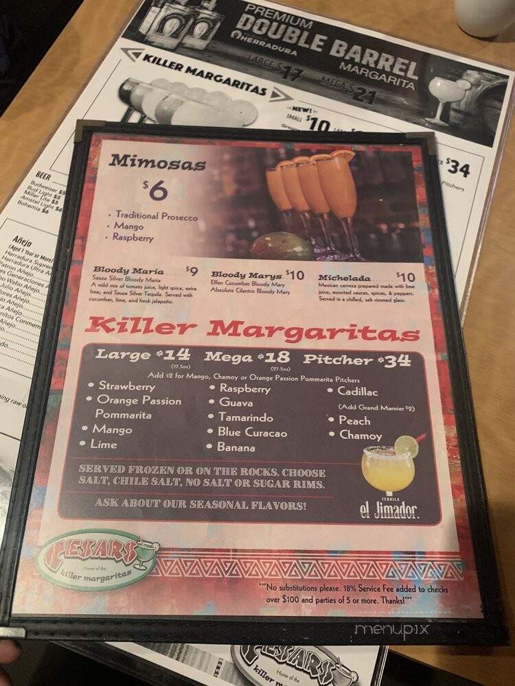 Cesar's - Chicago, IL menu_pic