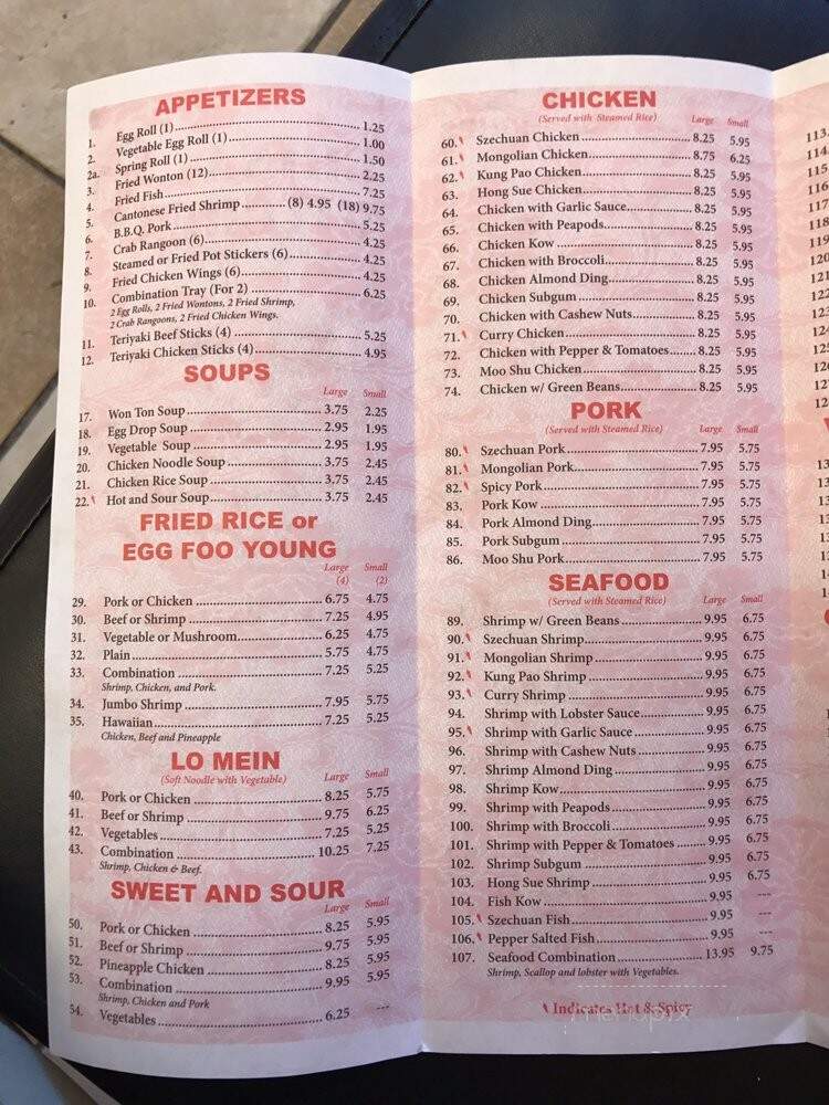China Kitchen - Naperville, IL menu_pic