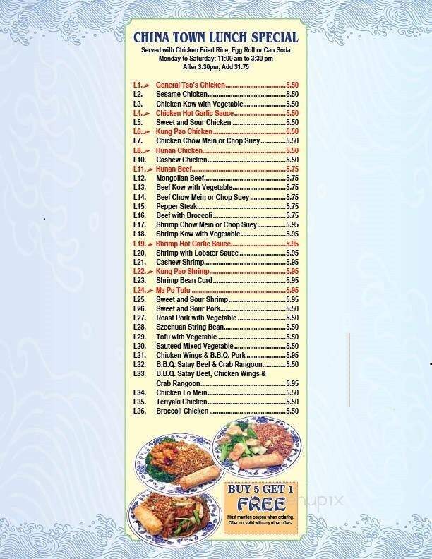 Chinatown Kitchen - Glenview, IL menu_pic