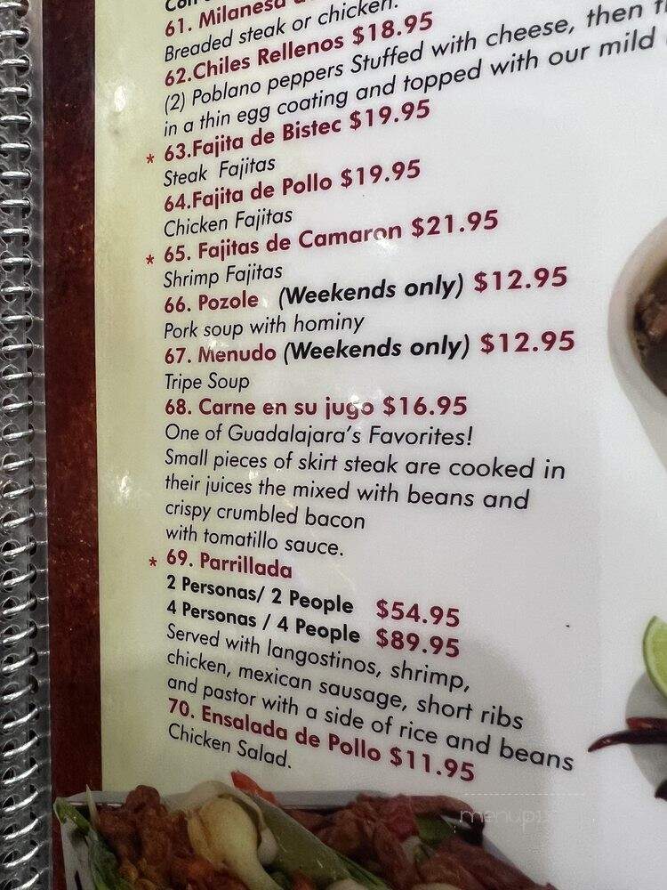Cocula Restaurant - Chicago, IL menu_pic