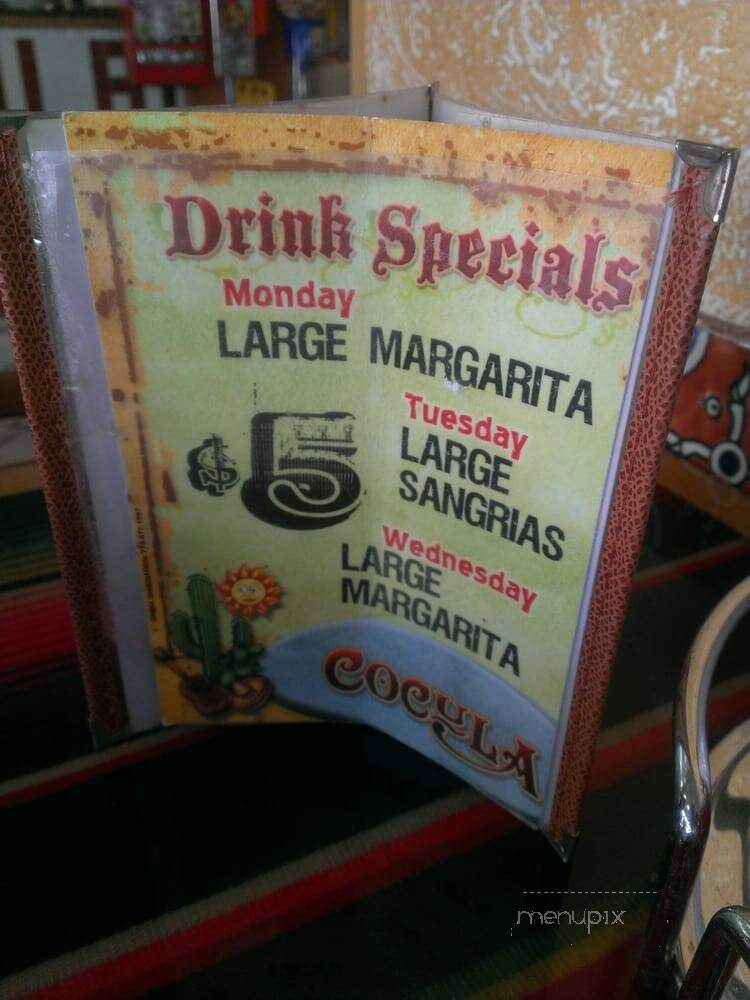 Cocula Restaurant - Chicago, IL menu_pic