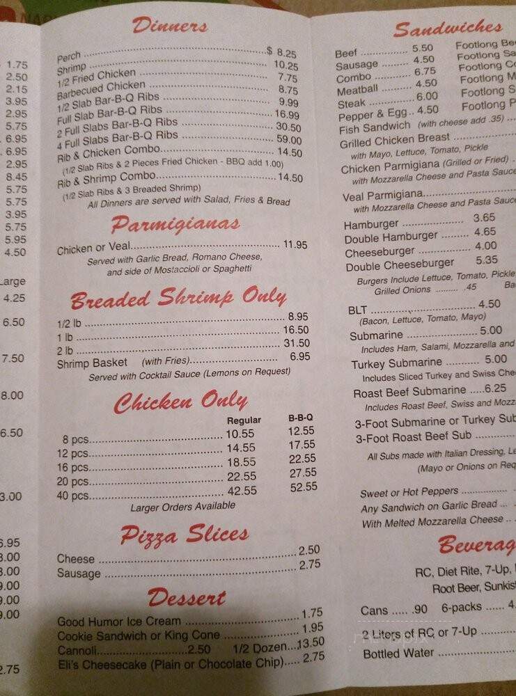Coluta's Pizza - Chicago, IL menu_pic