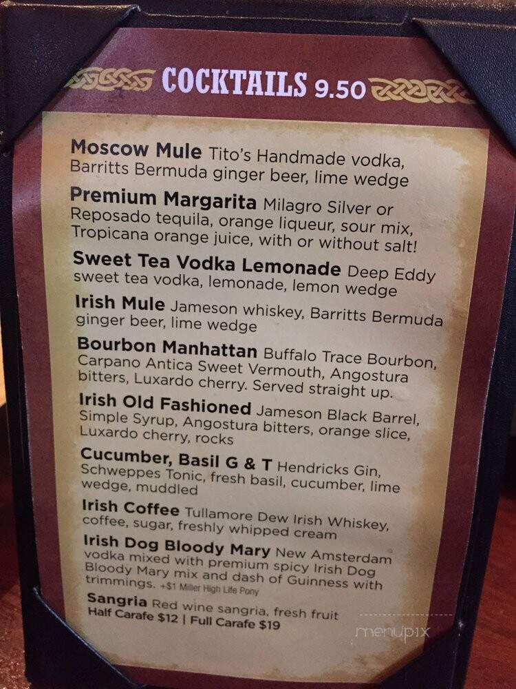 Corcoran's Grill - Chicago, IL menu_pic