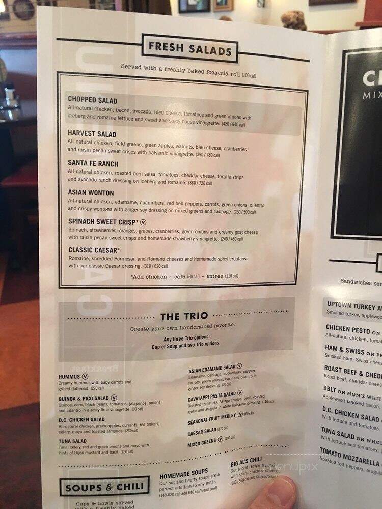 Corner Bakery Cafe - Arlington Heights, IL menu_pic